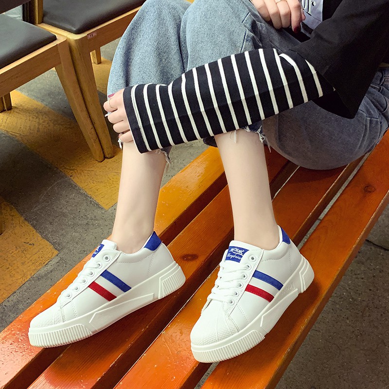 [FREESHIP] Giầy thể thao nữ Sneakers, Giày vải trắngg (122) | BigBuy360 - bigbuy360.vn