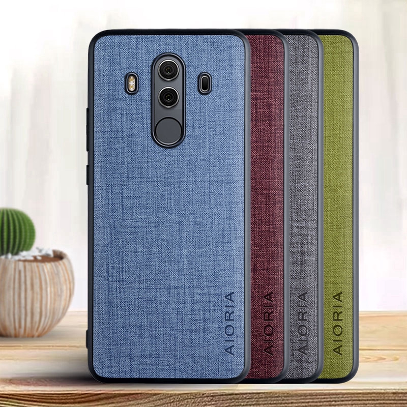 Ốp lưng Huawei Mate 10 Pro lite Nova 2i Chất liệu dệt CroSS da PU