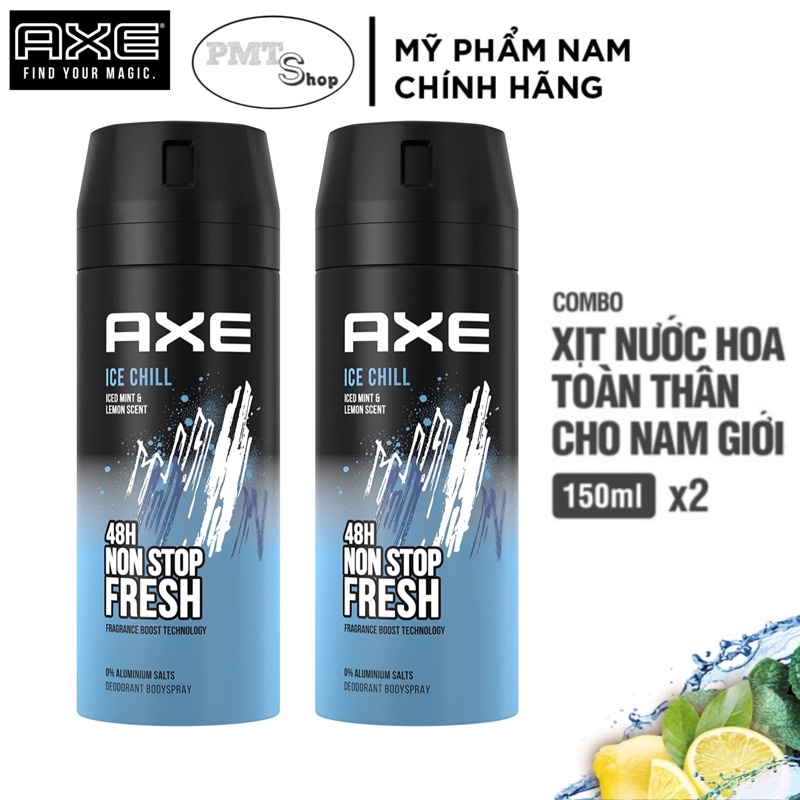 Xịt nước hoa toàn thân AXE Body Spray Anarchy 150ml khử mùi toàn thân nam