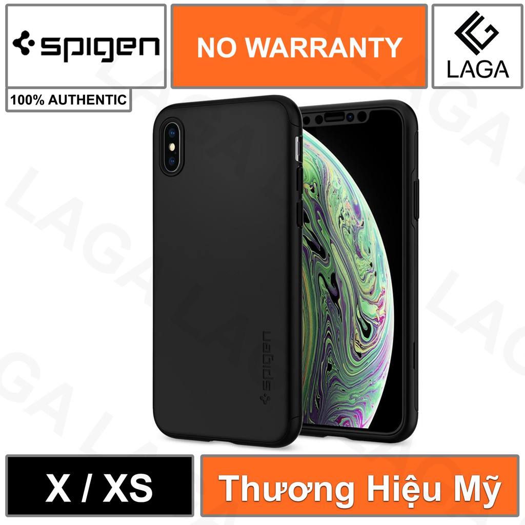 Ốp lưng Spigen iPhone X / XS Thin Fit 360 (SF Coated)