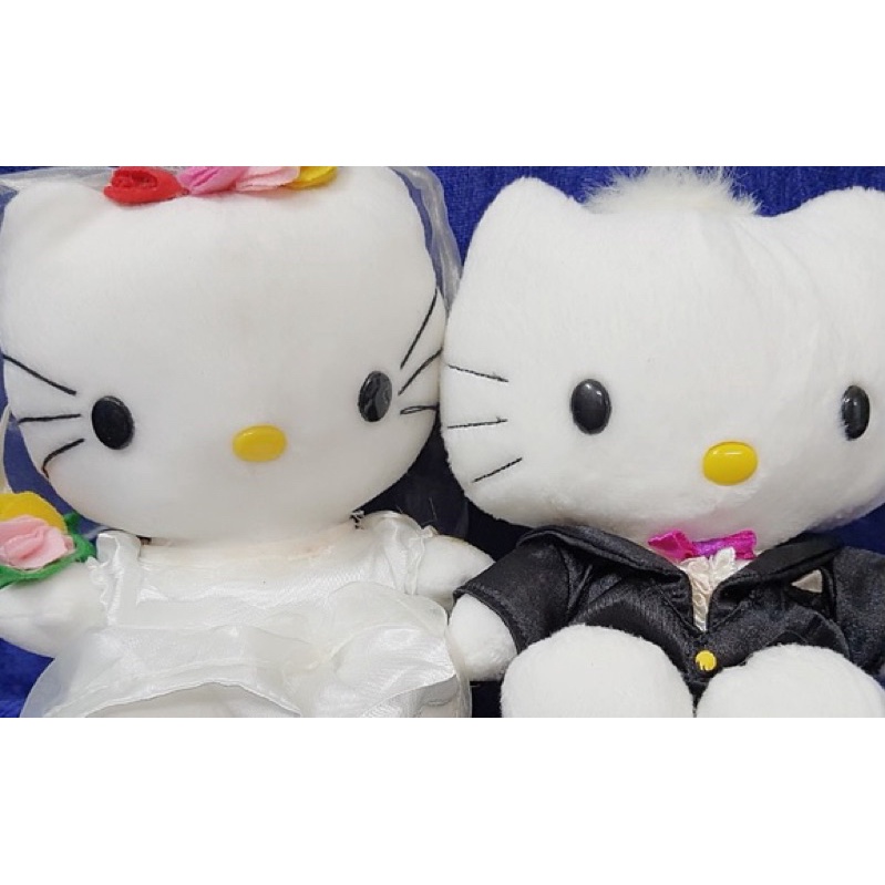 Gấu bông Kitty cặp cô dâu + chú rễ