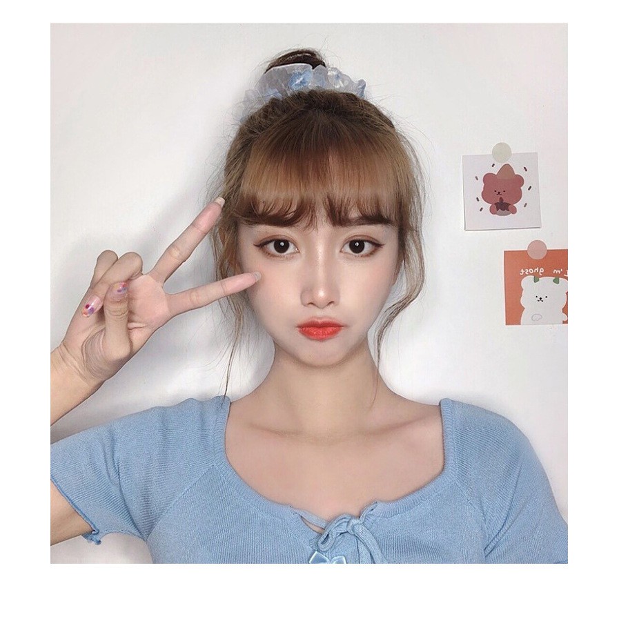 Xiaozhainv Dây buộc tóc thiết kế đơn giản trẻ trung cho nữ