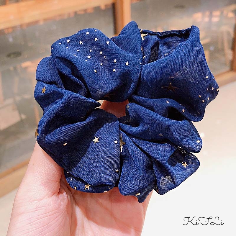 Dây Buộc Tóc Co Dãn Có Chi Tiết Ngôi Sao Phong Cách Hàn Quốc Cho Nữ