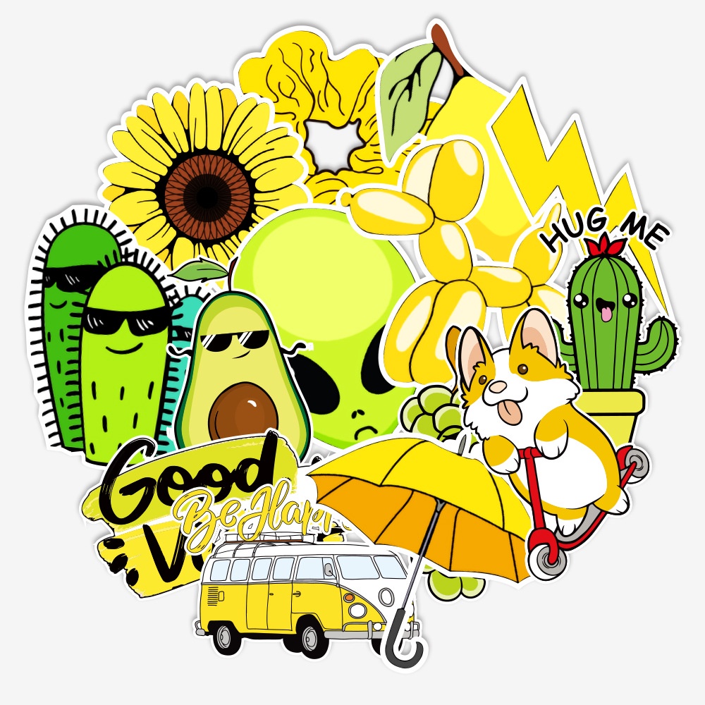 [ 49 hình] Sticker Dán Nón Bảo Hiểm Nhãn Dán Chống Thấm Nước Sticker Hoạt Hình animal Dán Laptop Điện thoại mẫu SVCO2
