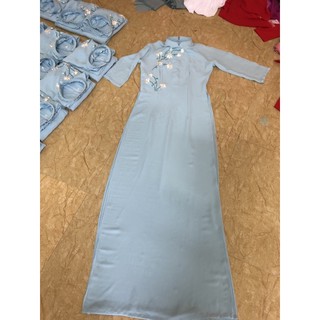 áo dài chiffon 4 tà kèm quần lụa