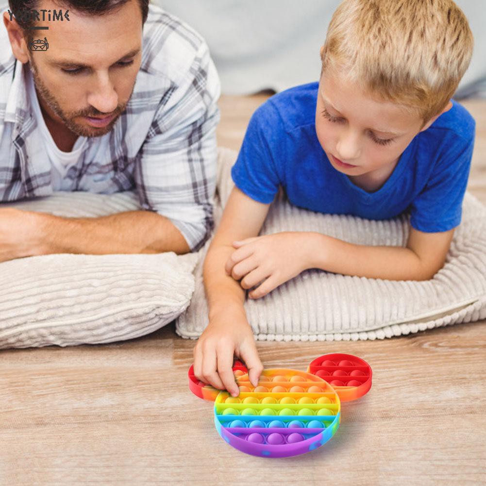 Đồ chơi đẩy bong bóng hoạt hình vui nhộn giảm căng thẳng