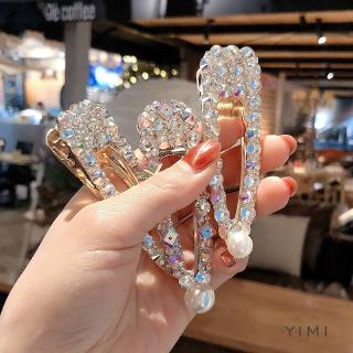 Kẹp Tóc Đính Đá Pha Lê Phong Cách Hàn Quốc Cho Nữ