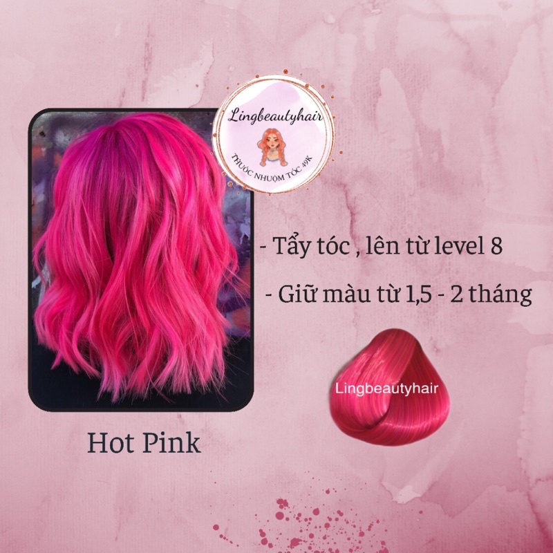 [ TẨY TÓC ] Thuốc nhuộm tóc màu HOT PINK