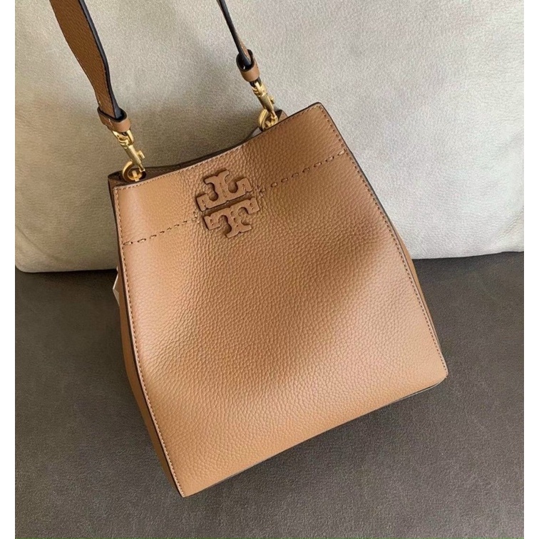 TNS - Túi bucket form hobo  Torie Mcgraw hobo bag -màu nâu tây sang trọng