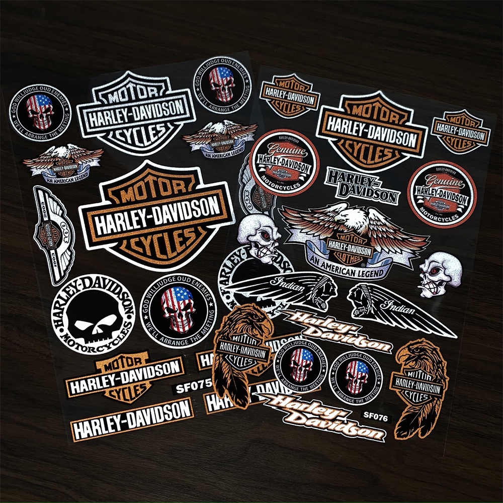 Miếng Dán Trang Trí Mũ Bảo Hiểm Chống Thấm Nước Chống Nắng Dành Cho Xe Mô Tô Harley Harley-Davidson