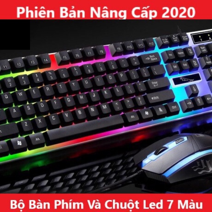 Bàn Phím Máy Tính Giả Cơ G21 Đèn LED 7 Màu Tặng Kèm Chuột - Bàn Phím Gaming Chuyên Game Siêu Bền - Bảo Hành 12 Tháng