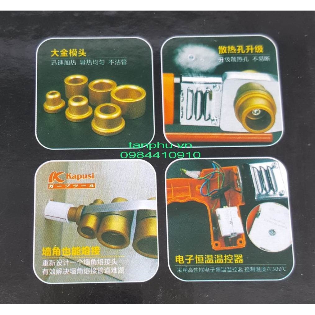 MÁY HÀN ỐNG NHỰA BẰNG NHIỆT KAPUSI PHI 20-63MM_800W