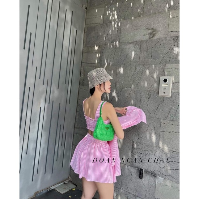 Set sơ mi sọc