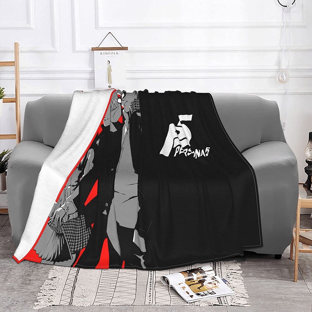 Hot Sales Super soft blanket sofa bed, blanket Persona 5 Sofa bed, anti-pilling plush plush comfortable, suitable for bed sofa sofa camp 50x40 inches/60x50 inches/80x60 inches
