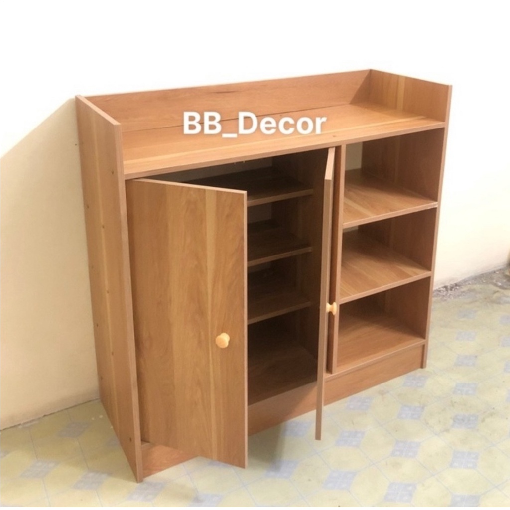 Tủ để giầy dép. Tủ gỗ nội thất phòng khách. Gỗ MDF cao cấp, sang trọng. Khoan sẵn lỗ. Lắp ráp dễ dàng