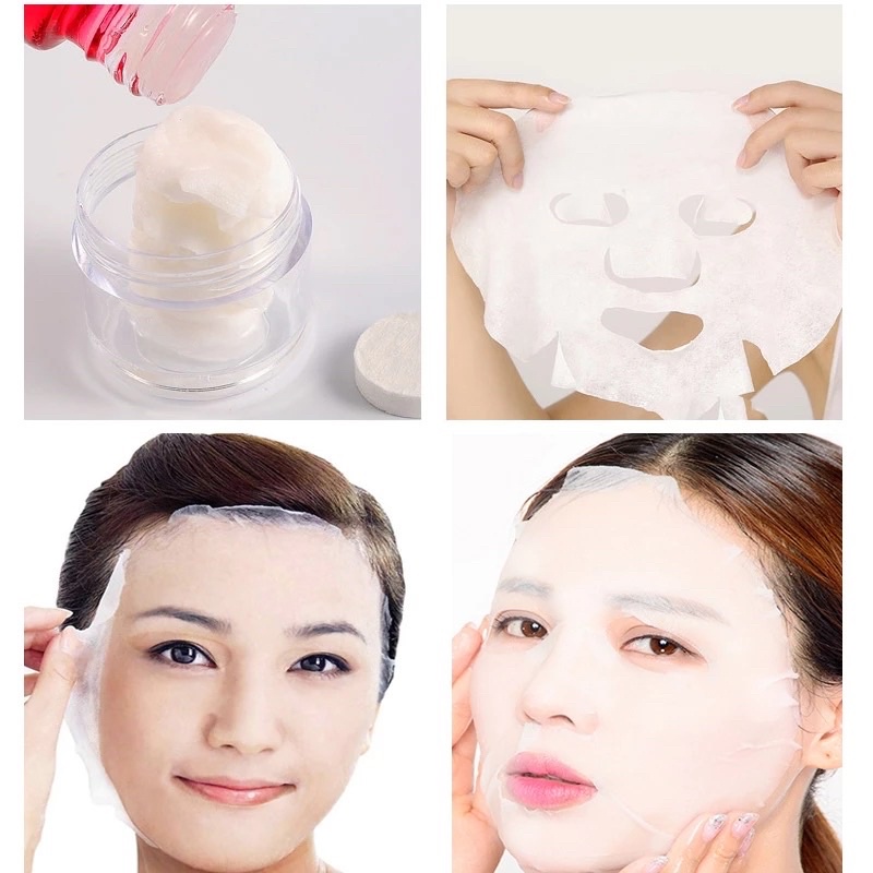 Set 10 Mặt Nạ Nén Chăm Sóc, Giữ Ẩm Da, Tiện Dụng Mang Đi Chơi, Du Lịch