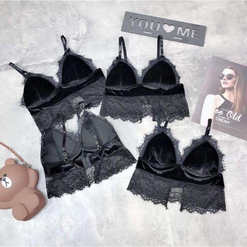 áo bra nhung Hot hit chuẩn mẫu lên sàn