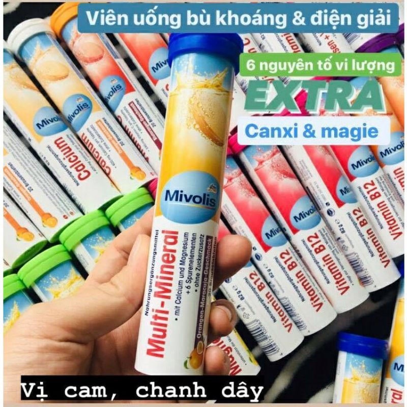 Viên sủi Mivolis Đức, hỗ trợ hệ miễn dịch tăng cường sức đề kháng, 20v
