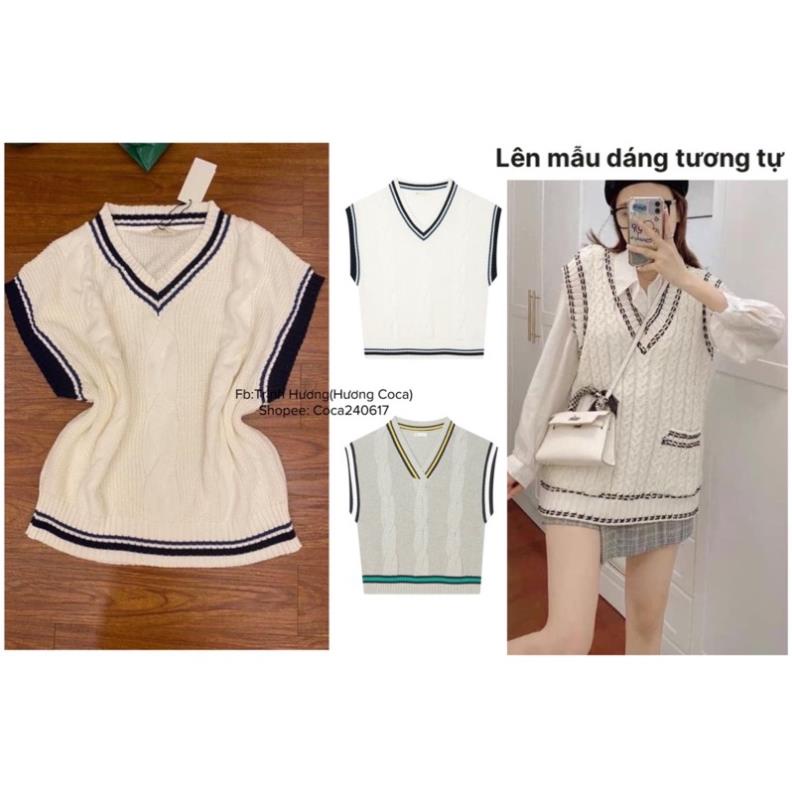 Áo gile len cho nữ hàng vợt sale