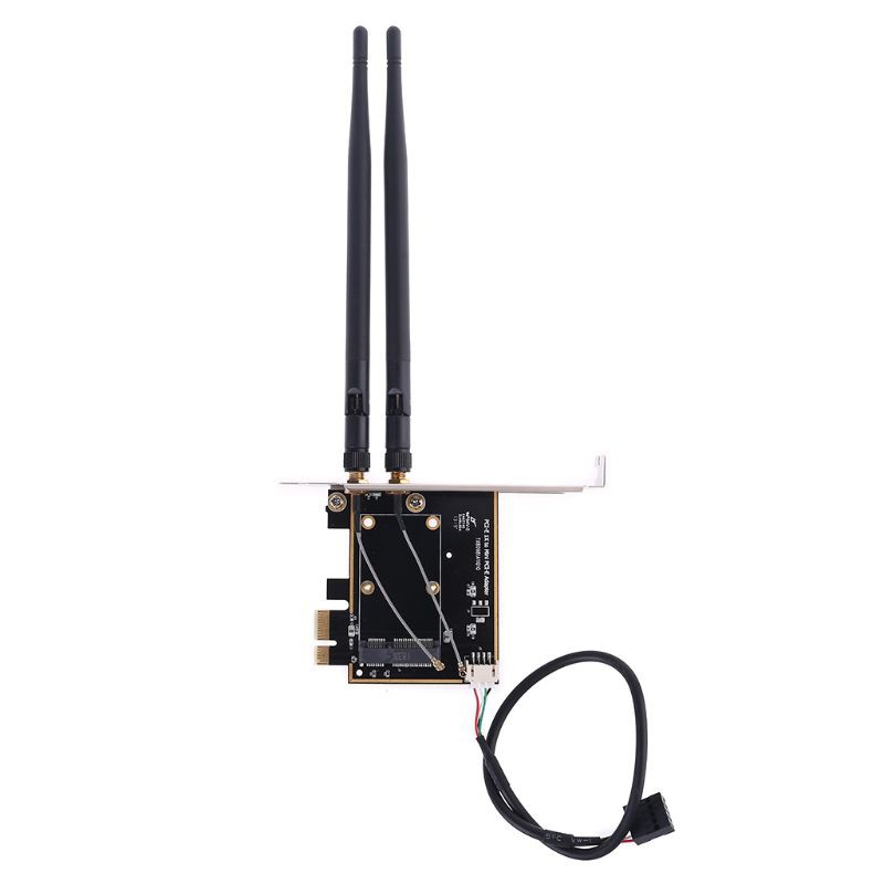 Card Wifi Pci-E 1x Sang Mini Pci-E 1x Hỗ Trợ Bluetooth