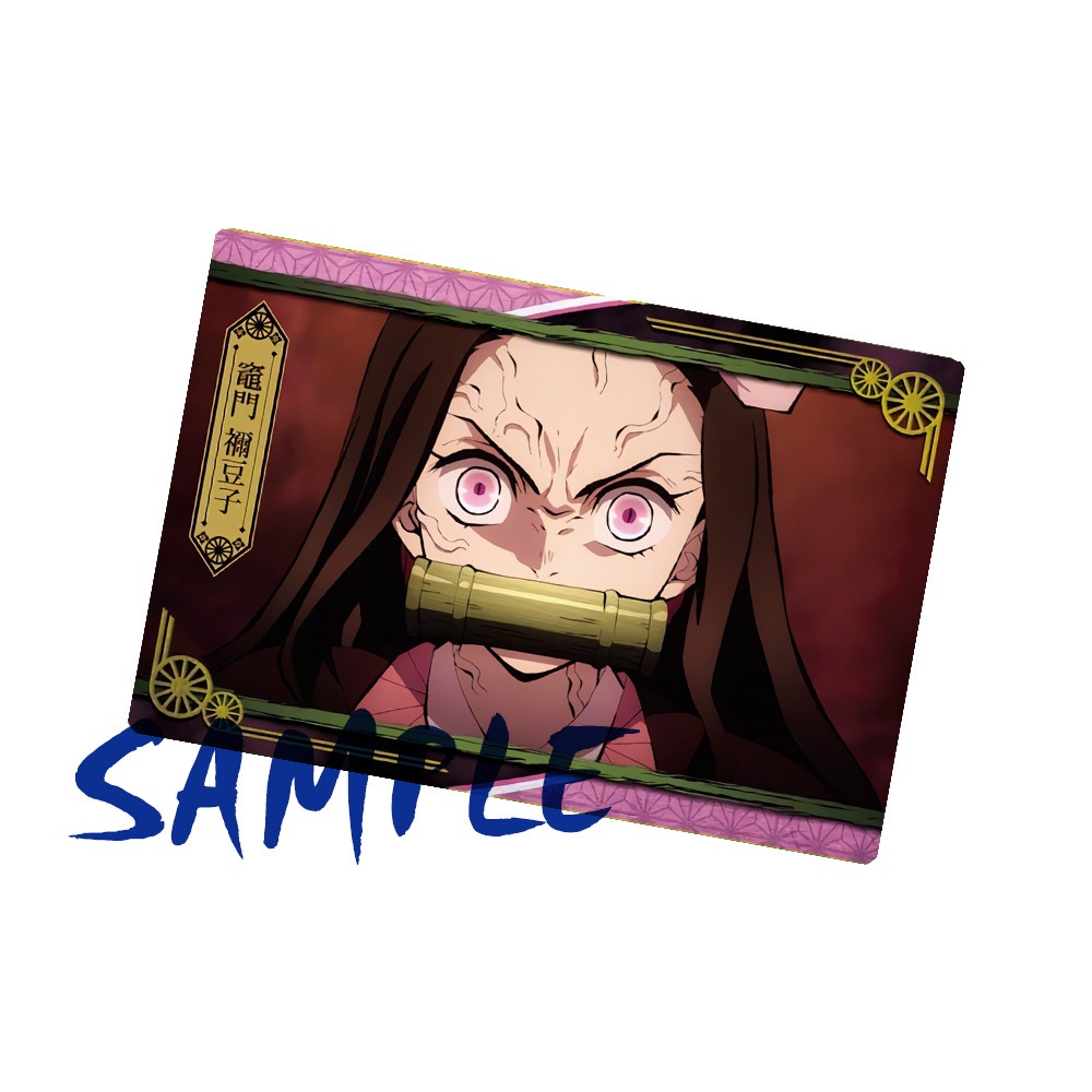 Ảnh card bo góc in hình KIMETSU NO YAIBA - Mugen Train Arc thẻ bo viền 5*8cm anime Thanh Gươm Diệt Quỷ chibi M2