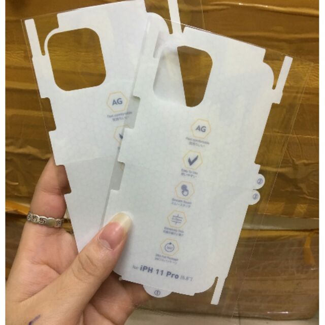 Dán PPF chống vân tay AG Cho Iphone 11 pro 5.8 2019