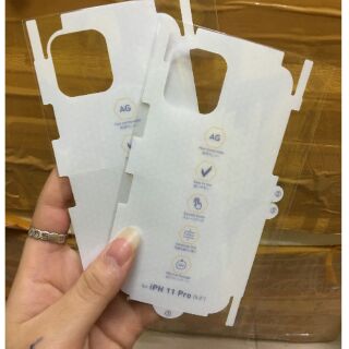 Dán PPF Mặt sau chống vân tay AG Cho Iphone 11 pro 5.8 2019
