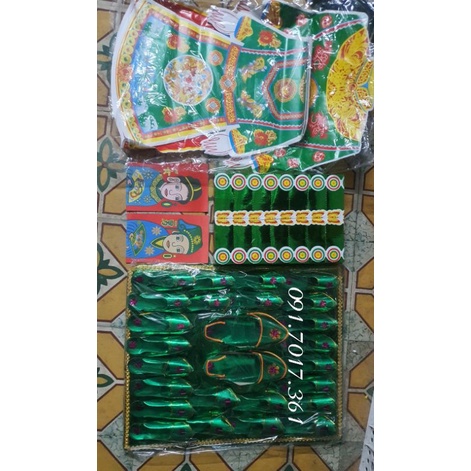 Có sẵn (kèm bài khấn) - Combo giấy cúng Đầy Tháng, Thôi Nôi, Đầy Căn