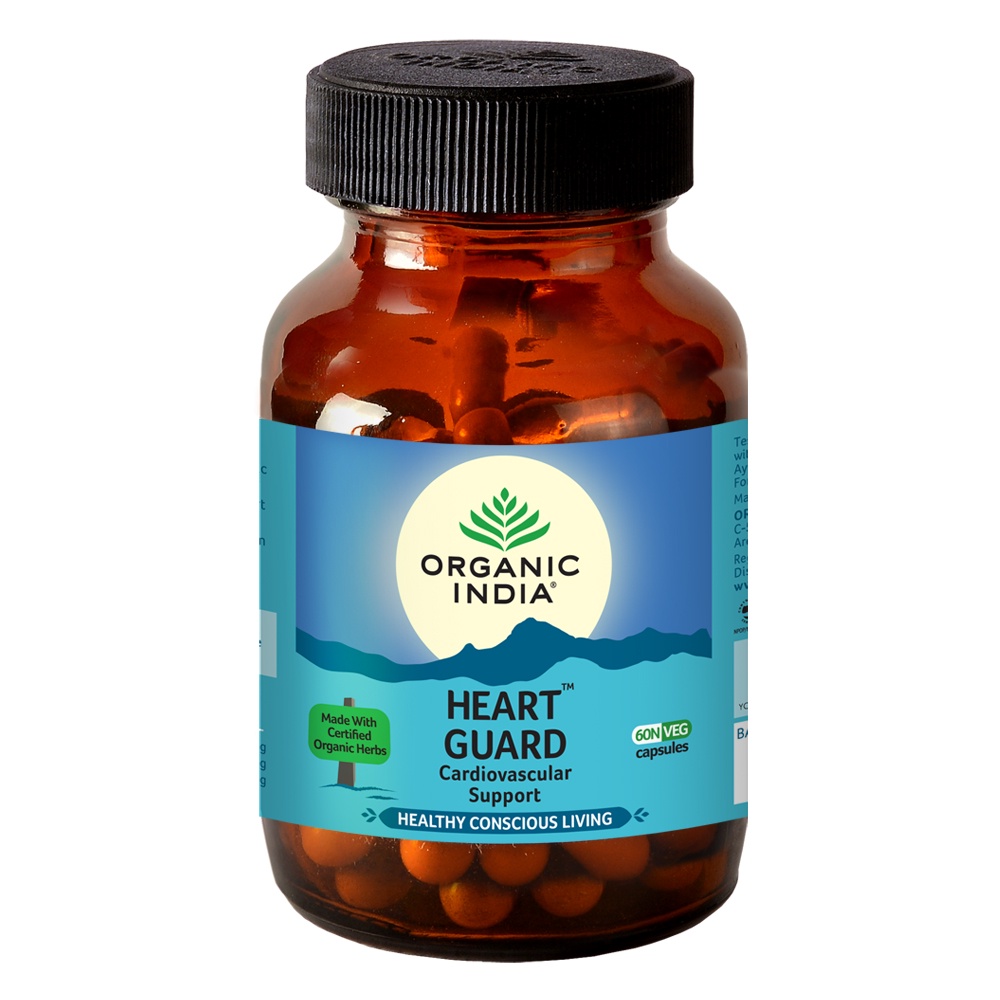 [HÀNG CÓ SẴN] Organic India Heart Guard Viên uống hỗ trợ sức khỏe tim mạch, huyết áp