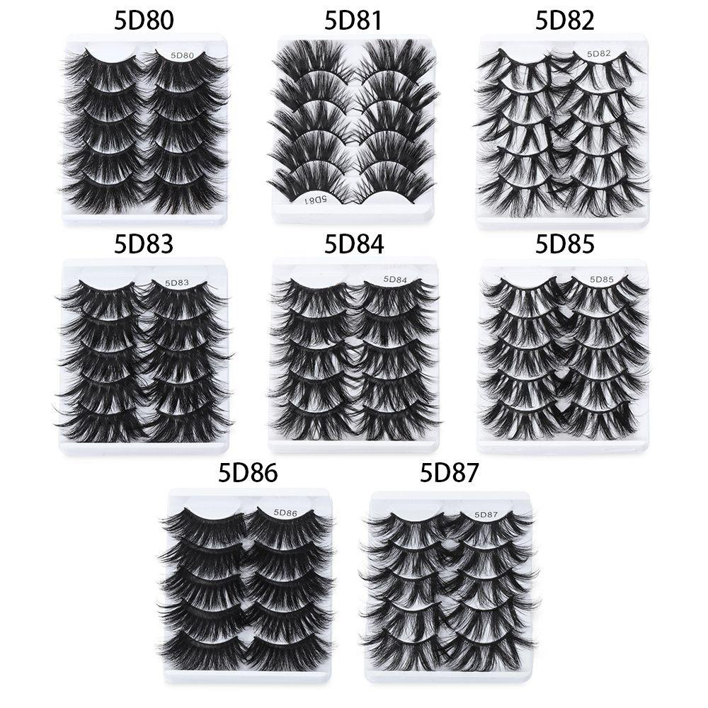 Set 5 Cặp Lông Mi Giả Mềm Mại Và Dày Hiệu Quả MIH SKONHED