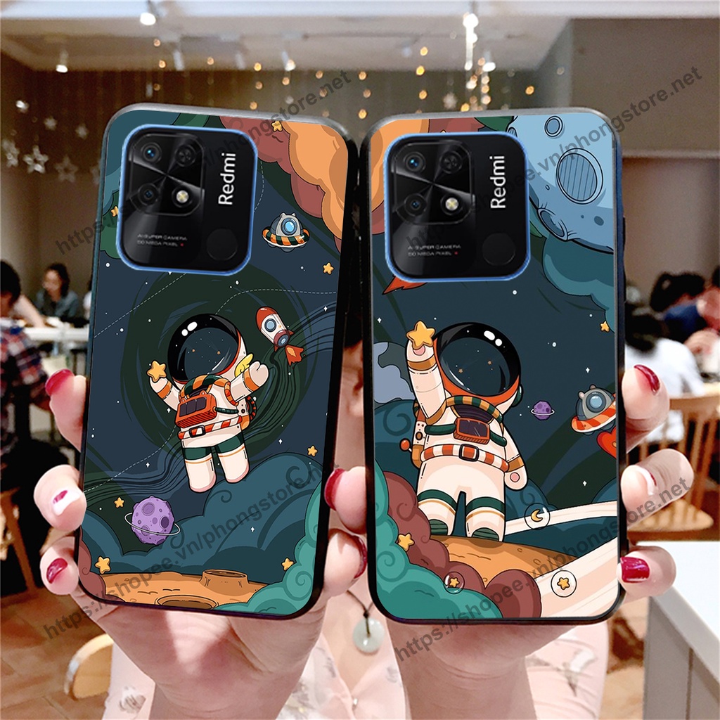 Ốp lưng Xiaomi Redmi 9C / Redmi 10c vũ trụ phi hành gia cực hot siêu cute-rẻ-bền