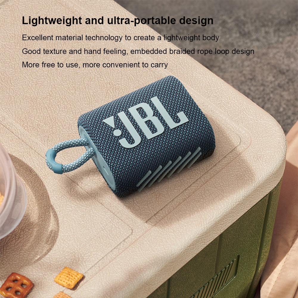 JBL GO3 Loa Bluetooth , loa Bluetooth mini, Bluetooth không dây ngoài trời, loa di động chống nước, hàng thật 100%.