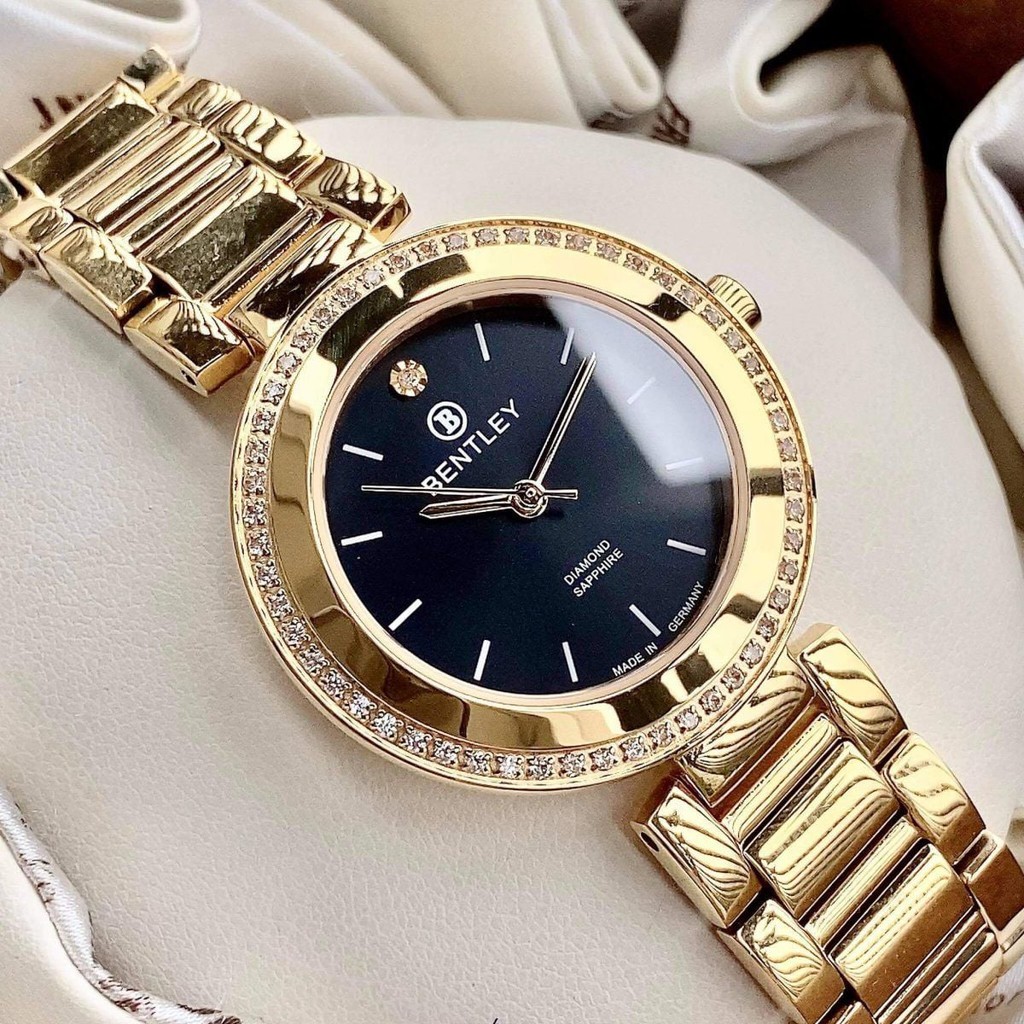 Đồng Hồ Nữ  BENTLEY BL1858-102 Dây Thép Sang Trọng Tặng Ví Da Cao Cấp