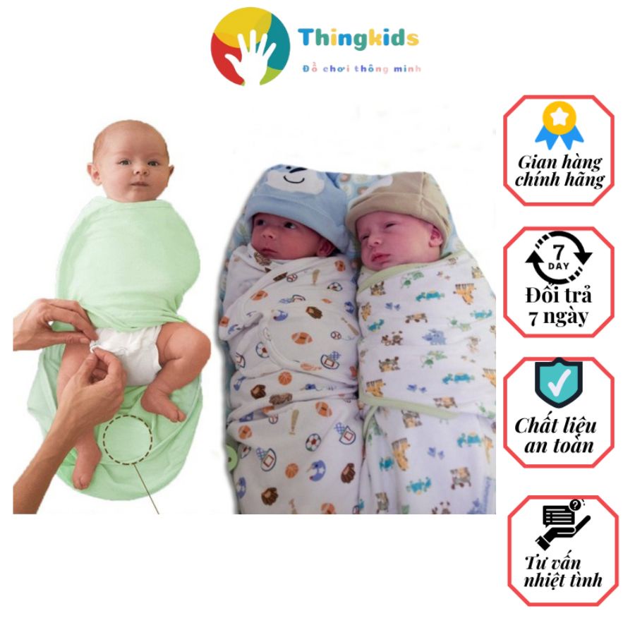 Khăn ủ kén cho bé sơ sinh SwaddleMe chống giật mình - Thingkids