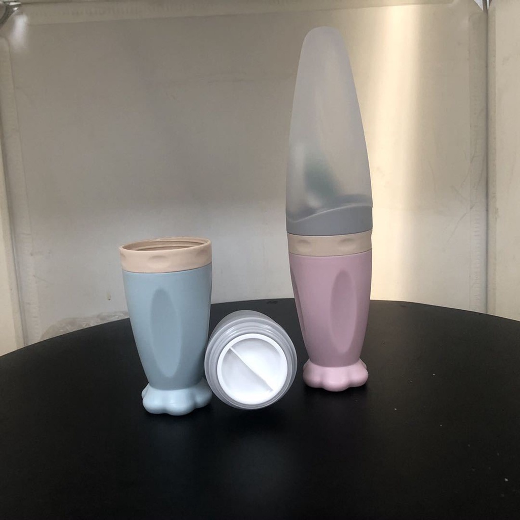 Bình thìa ăn dặm MOLLI - Bình thìa silicon cho bé - Baby Shark Store