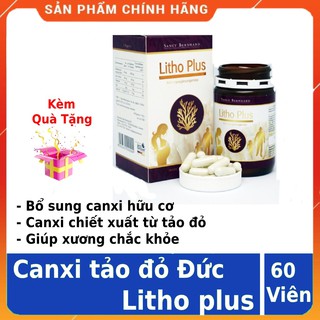 Canxi hữu cơ cho bà bầu ️CHÍNH HÃNG Litho Plus ️ canxi tảo đỏ nhập khẩu từ Đức bổ sung canxi giúp xương chắc khỏe