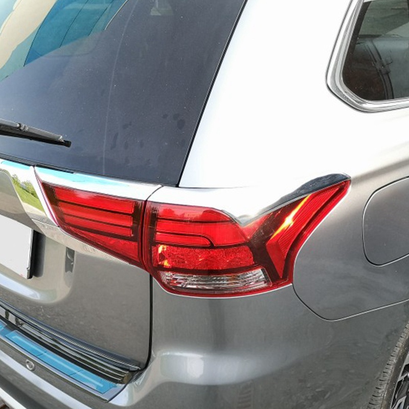 Set 4 Viền Bọc Viền Đèn Đuôi Xe Bằng Crom ABS Cho Mitsubishi Outlander 2016-2019