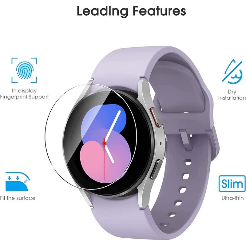 Samsung Watch 5/ 5 Pro - Set 3 Kính cường lực 2.5D chống trầy màn hình dành cho Samsung Watch 5 / 5 Pro