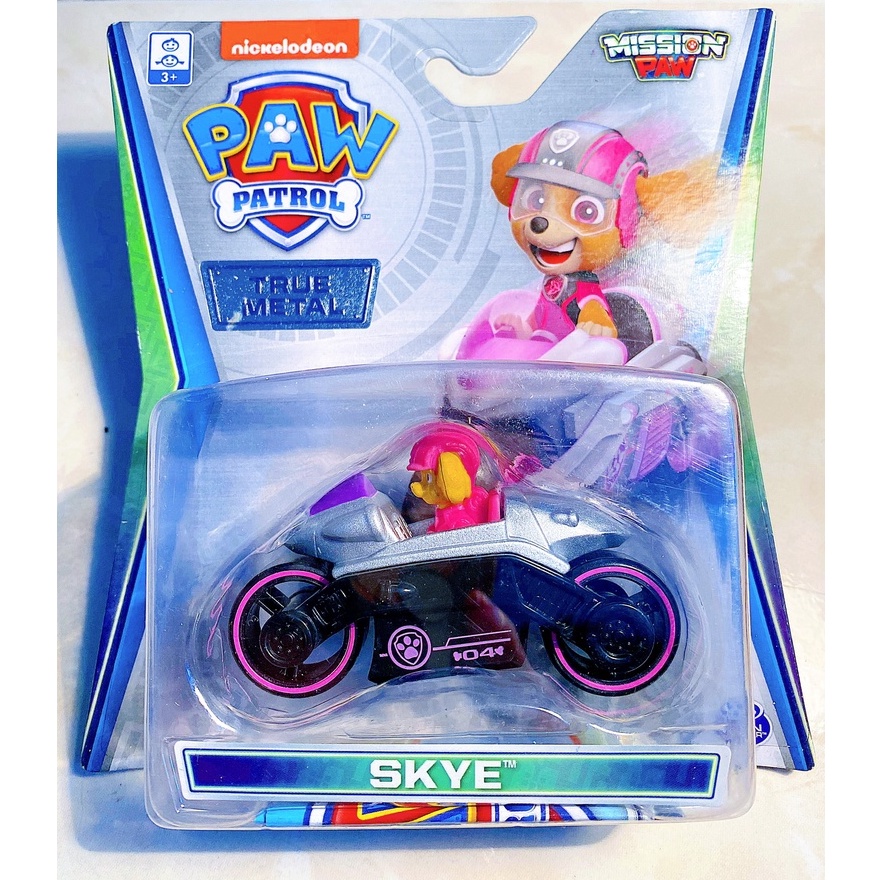 Xe chó cứu hộ Skye - Paw Patrol Full box - True Metal - Hàng chính hãng Spin Master - Hasbro