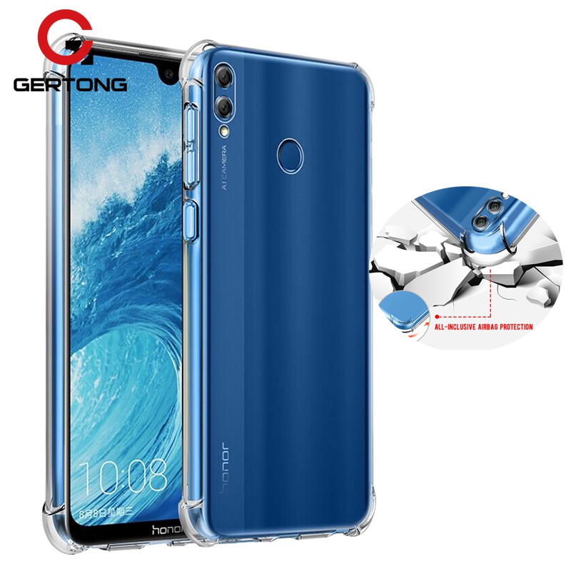 Ốp lưng dẻo TPU silicon trong suốt cho Huawei Honor 8X 10 Mate 20 Nova 2i Nova 3i P20 Pro Lite