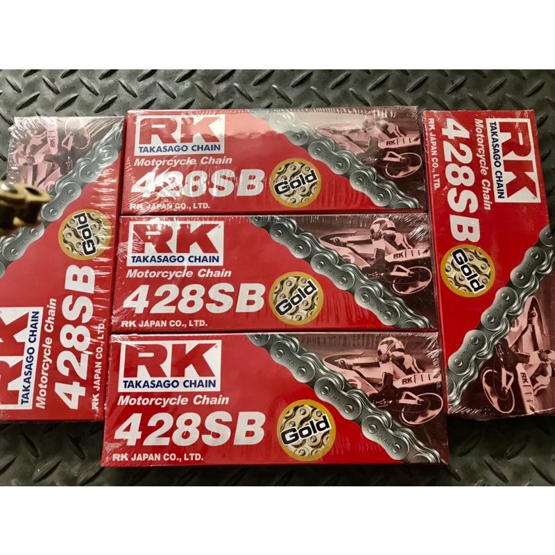 Sên RK Vàng 428SB 124L 9mm dành cho Exciter, Winner, Sonic, Wave, Satria, Dream....