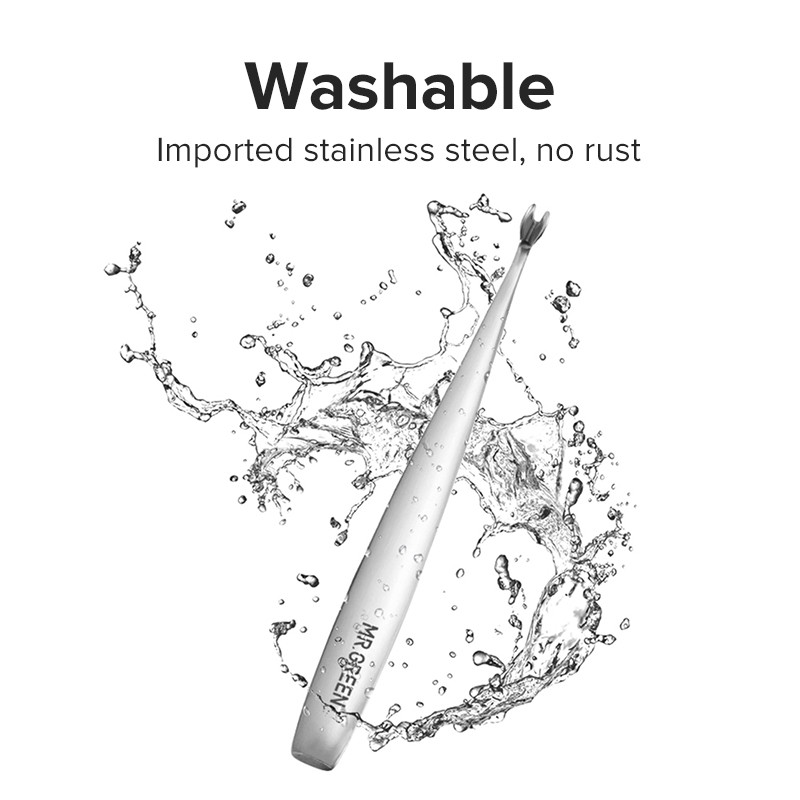 MR.GREEN Que Đẩy Da Chết  Mr-2109 Bằng Thép Không Gỉ Làm Sạch Biểu Bì Làm Móng Nghệ Thuật