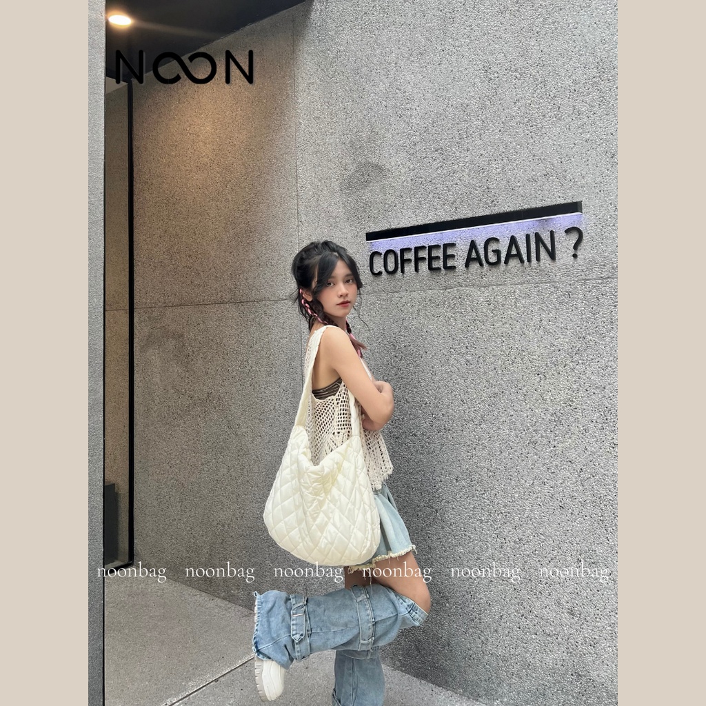 Túi đeo chéo, đeo vai nam nữ unisex NOON lót phao NB48
