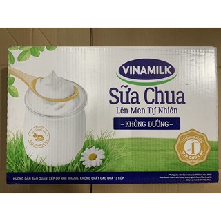 Thùng Sữa chua ăn Vinamilk Không đường - 48 hộp x 100g( giá bán đã trừ khuyến mãi)