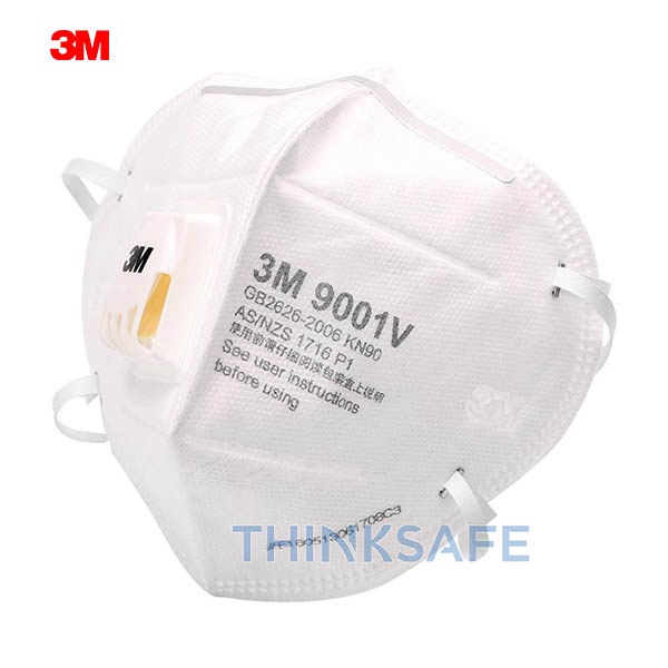 Khẩu trang có van 3M Thinksafe, vải kháng khuẩn, chống bụi mịn, phòng dịch, đẹp, chính hãng 3M - 9001V -3M 9501 -3M 9001