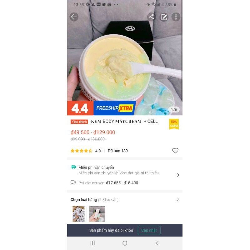Combo body mây + cell cấy trắng