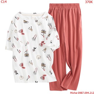 Bộ mặc nhà cotton cao cấp - Micha C14