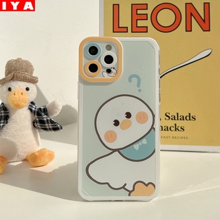 Ốp Điện Thoại TPU Mềm Trong Suốt Hình Vịt Dễ Thương Cho iPhone 13 13Pro Max 12 11Pro X XS XR 6 6s 7 8 Plus SE 2020