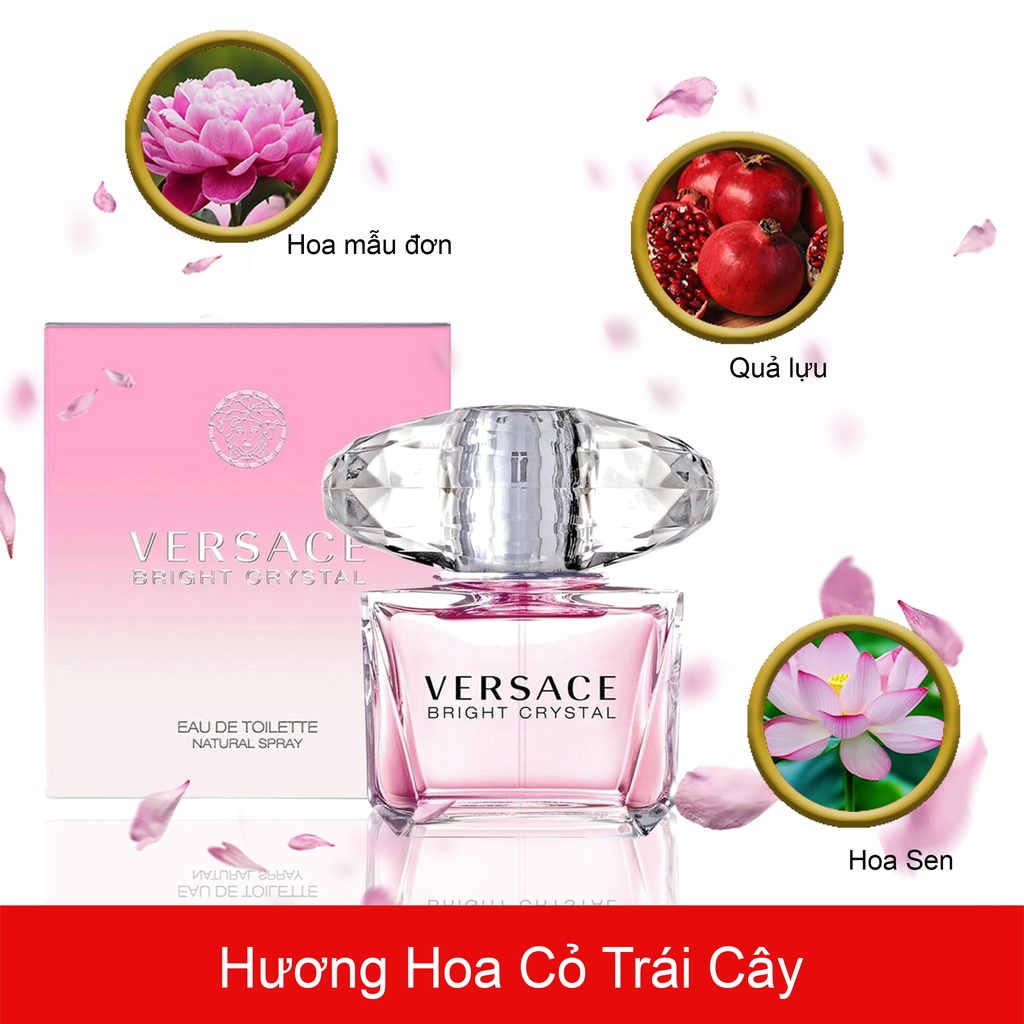 Nước Hoa Nữ Vᴇʀsᴀᴄᴇ Bright Crystal Absolut EDP Chai 10ml, Hương Thơm Nữ Tính Và Gợi Cảm
