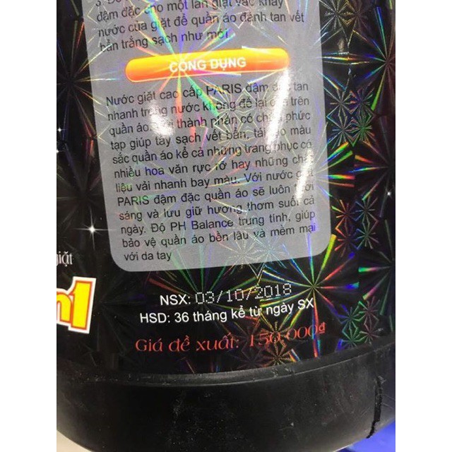 Nước Giặt Paris 5 in 1 3600ml